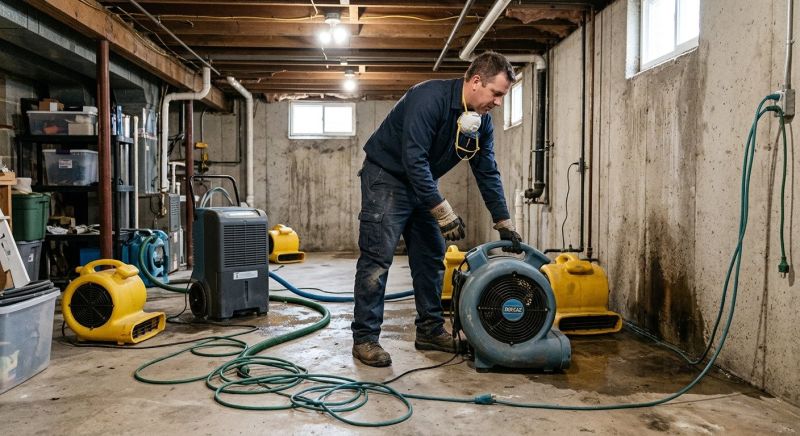 Basement Drying in Santa Rosa, CA