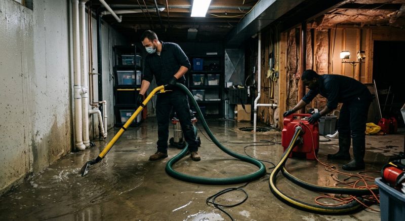 Basement Water Cleanup in Napa, CA