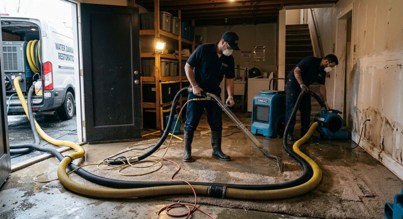 Basement Water Extraction in Wilmington, NC