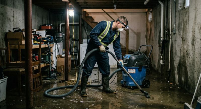 Basement Water Mitigation in Wilmington, NC