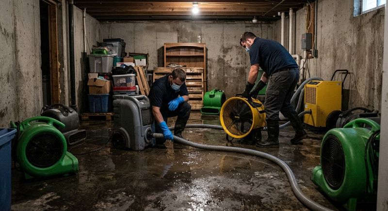 Basement Water Removal in Wilmington, NC