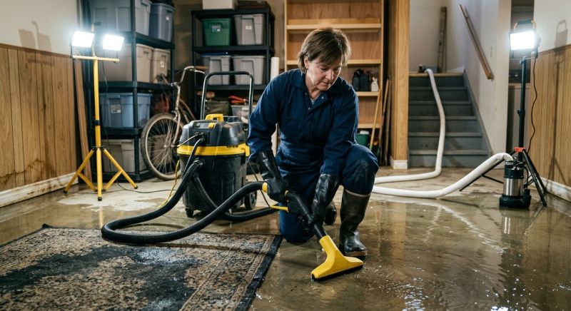 Basement Water Removal in Napa, CA
