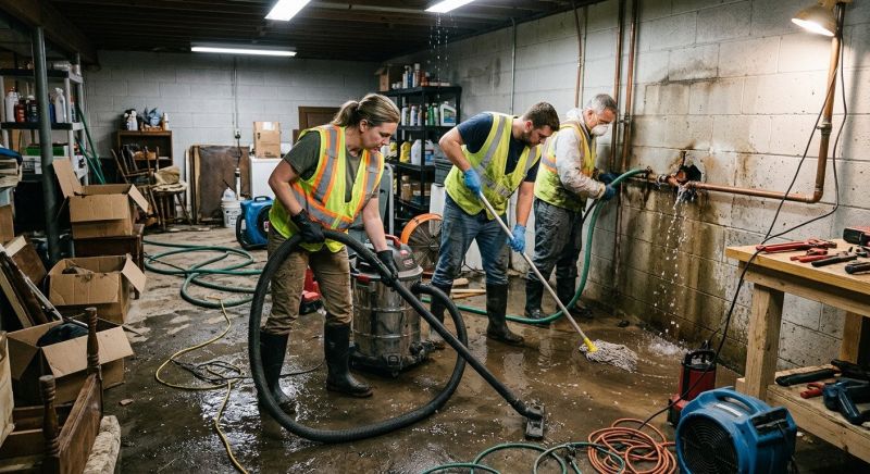 Burst Pipe Cleanup in Napa, CA