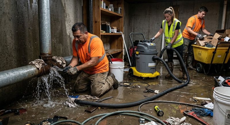 Burst Pipe Cleanup in Wilmington, NC
