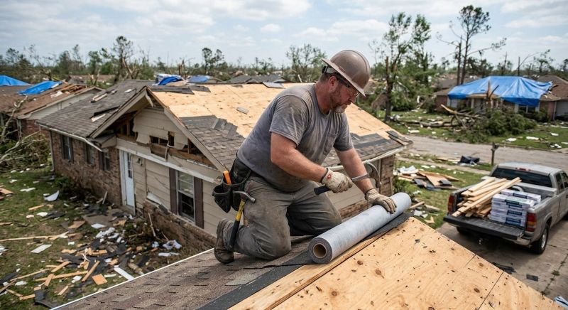 Roof Storm Damage Remediation in Olathe, KS