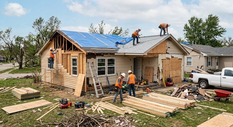 Roof Storm Damage Remediation in Alpharetta, GA