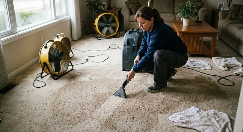 Wet Carpet Restoration in Wilmington, NC